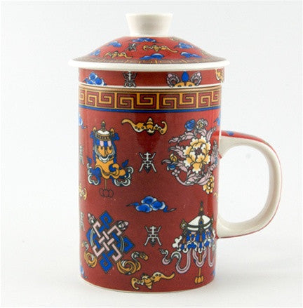 Tea Infuser Mug - Eight Treasures
