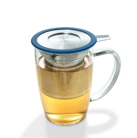 Newleaf Tall Glass Mug with Extra fine Infuser